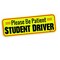 Zone Tech Car Bumper Magnet Please Be Patient Student Driver Reflective Decal